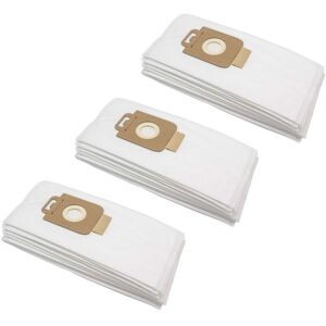 30 microfleece Dust Bags compatible with Team ST16 Vacuum Cleaner, White - Vhbw