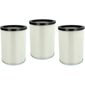 Vhbw - 3x Cartridge Filter compatible with Kärcher nt 50/2 Me Classic br 220V, nt 50/2 Me Classic cn Vacuum Cleaner - White