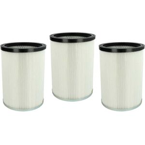 Vhbw - 3x Cartridge Filter compatible with Kärcher nt 70/2 Me Classic cn, nt 70/2 Me Classic eu, nt 70/2 Me Classic sea Vacuum Cleaner - White