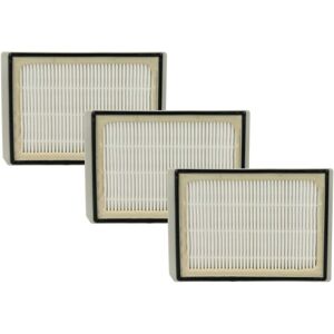 3x Filter compatible with Bosch FD8311 Vacuum Cleaner - hepa exhaust filter Black Grey White - Vhbw