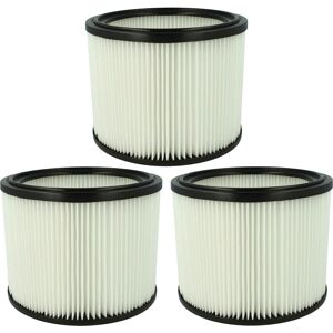 3x Filter Element compatible with Festool srm 70 le-ec Wet/Dry Vacuum Cleaner - Vhbw