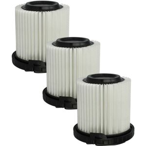 3x Fine Filter compatible with Kärcher vc 5 Cordless Premium, Premium, Premium Parquet Vacuum Cleaner - Air Filter White - Vhbw