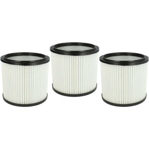 3x Replacement Filter compatible with Rowenta Collecto rb 800, rb 839, rb 720, rb 860, ru 600, rb 850 Vacuum Cleaner - Cartridge Filter - Vhbw