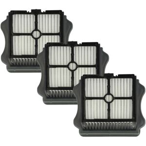 3x Flat-Fold Filter compatible with Tineco Floor One S5, Floor One S3 Vacuum Cleaner, Wet/Dry Vacuum Cleaner - Pleated Filter Element - Vhbw