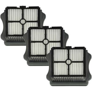 VHBW 3x Flat-Fold Filter compatible with Tineco Floor One S5 Pro, Floor One S5 Extreme Vacuum Cleaner, Wet/Dry Vacuum Cleaner - Pleated Filter Element