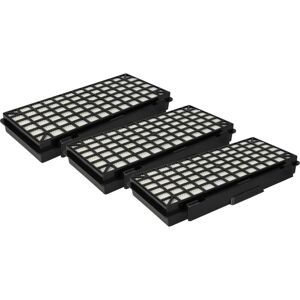 3x Filter compatible with Bosch bsgl 52300/02, bsgl 52322/01, bsgl 5242 AU/02, bsgl 52422/02 Vacuum Cleaner - hepa filter Black White - Vhbw