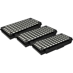 vhbw 3x Filter compatible with Siemens VSZ 6FCB, VSZ 6GP 12, VSZ6GP126201, VSZ 6GP 1262, VSZ 6GP 1266 Vacuum Cleaner - HEPA filter Black White