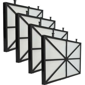 4x Filter Pad compatible with Dolphin Logic Eco 60 Pool Vacuum Cleaner, Pool Robot - Fine Filter, 26.5 x 15.8 x 1.1 cm - Vhbw