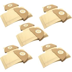50 Paper Dust Bags compatible with Kärcher K2102, K2103, K2104, K2105, K2106, K2107, K2108, K2109, K2110, K2111 Vacuum Cleaner, brown - Vhbw