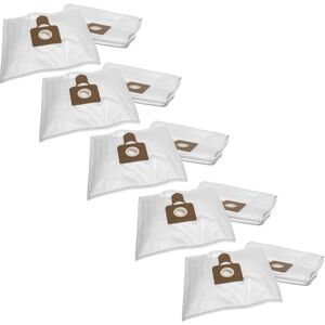 50x Vacuum Cleaner Bag compatible with Hoover Diva dv 00 - dv 100, dv 1100 - 2099 Vacuum Cleaner - Microfleece, 28 cm x 20 cm, White - Vhbw
