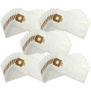 50x Vacuum Cleaner Bag compatible with Kärcher t 15/1 Professional + esb 28 Vacuum Cleaner, Microfleece, 7 l, type t, 55 cm x 24.7 cm, White - Vhbw