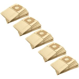 VHBW 50x Vacuum Cleaner Bag compatible with Miele Seantor S126, Exquist he 100, S110, S120 Vacuum Cleaner, paper, type b, 27 cm x 13 cm, Sand-Coloured