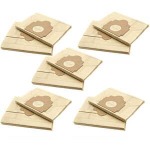 50x Vacuum Cleaner Bag compatible with Moulinex bp 2... Power Clean, bp 4... Power Clean Vacuum Cleaner, 22.5 cm x 19 cm, Sand-Coloured - Vhbw
