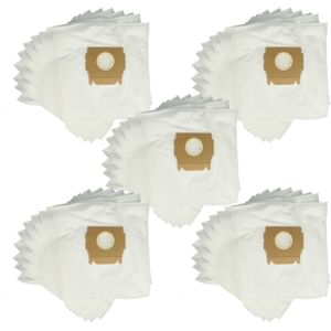 vhbw 50x Vacuum Cleaner Bag compatible with Moulinex Power Clean AV 9 Serie, BP 1, BP 2, BP 3 Vacuum Cleaner - Microfleece, 29 cm x 20.5 cm, White