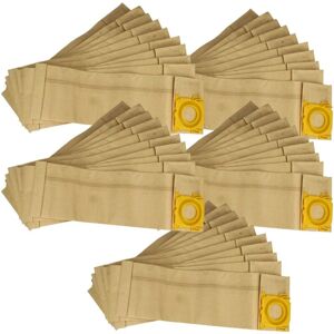 VHBW 50x Vacuum Cleaner Bag compatible with Sebo Airbelt c 3.1, Airbelt CO.1, Automatic tm 375 Vacuum Cleaner - Paper, 23.5 cm x 15.5 cm Sand-Coloured