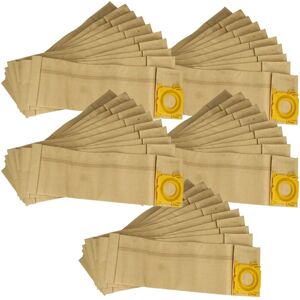 50x Vacuum Cleaner Bag compatible with Sebo Evolution 320, Evolution 370, Evolution 470 Vacuum Cleaner - Paper, 23.5 cm x 15.5 cm Sand-Coloured - Vhbw