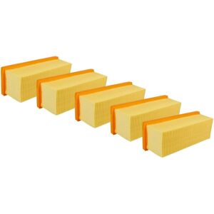 5x Flat-Fold Filter Replacement for Kärcher 6.414-498.0 for Vacuum Cleaner - Pleated Filter Element - Vhbw