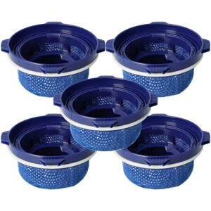5x Replacement Filter compatible with Samsung VS20 T7532T1GE, T7535T5, R9076T7/EG, T7531T4, T7532T1EF Vacuum Cleaner - Exhaust Filter Blue - Vhbw