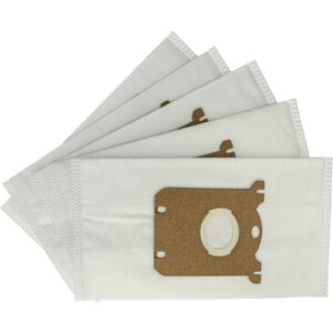 5x Vacuum Cleaner Bag compatible with aeg Clario2 AEP3525, AEP3515 Vacuum Cleaner, Microfleece, 29 cm x 16 cm, White - Vhbw