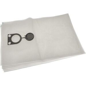 5x Vacuum Cleaner Bag compatible with Eibenstock dss 25 a, dss 25 m, dss 35 Mip, dss 1200 Vacuum Cleaner, Microfleece, 66 cm x 40 cm, White - Vhbw