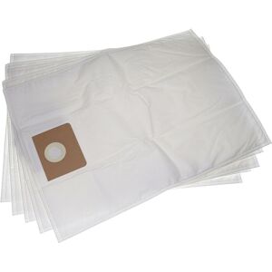 5x Vacuum Cleaner Bag compatible with Kärcher nt 55/1 Tact Te, nt 55/1 Tact Adv Vacuum Cleaner - Microfleece, 36.5 cm x 25 cm White - Vhbw