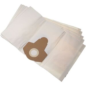 5x Vacuum Cleaner Bag Replacement for 7081411008871, 20 l fine dust filter bag for Vacuum Cleaner - Paper, 20 l capacity, 31 cm x 18.5 cm White - Vhbw