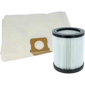 vhbw 6-Part Filter + Paper Bag Set Replacement for Stihl SE017035900, SE015009000 for Vacuum Cleaner