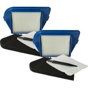 8-Part Filter/Brush Set compatible with Moulinex mo 4586014 Q0, mo 4549014 Q0 Vacuum Cleaner - Vhbw