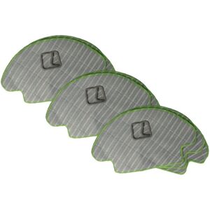 9x Cleaning Cloth Parquet Tiles compatible with iRobot Roomba i3, E6, Combo Robotic Vacuum Cleaner - microfibre pad, wet mop pad, 18 x 14.5 cm - Vhbw