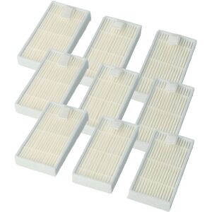vhbw 9x Filter compatible with Proscenic 790T Vacuum Cleaner - HEPA filter White