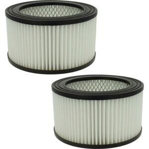 Filter Set 2x Filters compatible with Kamino FLAM337101 Ash Vac - hepa Filter, Allergy Filter - Vhbw