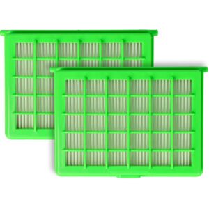 vhbw Filter Set 2x Filters compatible with Rowenta RO171901/4Q0, RO1717R1/4Q0, RO1717Y1/4Q0 Vacuum Cleaner - HEPA Filter, Allergy Filter