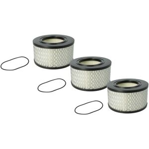 vhbw Filter Set 3x Filters compatible with Nilfisk Attix 44-21 IC, 33-2M IC, 33-2M PC, 33-2M, 33-xx Vacuum Cleaner - HEPA Filter, Allergy Filter