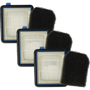 vhbw 3x HEPA filter, 3x pre-motor filter compatible with AEG FX9-1-ALRG, FX9-1-4ST, FX9-1-MBM, FX9-1-4IG, FX9-1-IBM, FX9-1-ANIM Vacuum Cleaner