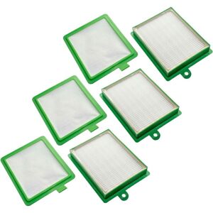 Filter Set compatible with AEG/Electrolux Ergospace, Excellio Vacuum Cleaner - 6x Spare Filter (hepa filter, micro-filter) - Vhbw
