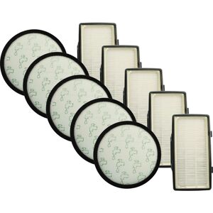 Vhbw - Filter Set compatible with Rowenta X-Trem Power Cyclonic RO6962EA, RO6954EA Vacuum Cleaner - 10x Filter