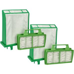 Filter Set compatible with Sebo Airbelt K3, K1 Vacuum Cleaner - 4x Filter (hygienic protection filter, micro-filter) - Vhbw