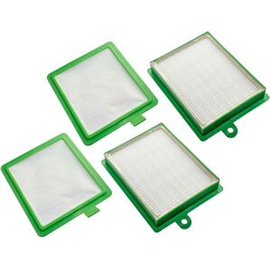 vhbw Filter Set compatible with Tornado Super pro Vacuum Cleaner - 4x Spare Filter (HEPA filter, micro-filter)