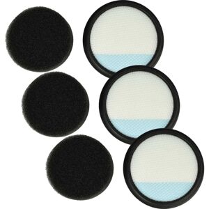 Filter Set Replacement for Dirt Devil 0777001, 2690052441 for Vacuum Cleaner - 6x Filter (foam filter, pre-motor filter) - Vhbw