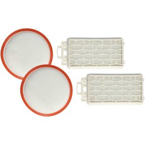 Filter Set Replacement for Dirt Devil 5510001 for Vacuum Cleaner - 4x Filter (exhaust filter, motor filter) - Vhbw