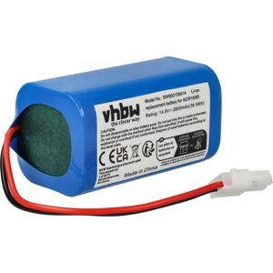 vhbw Replacement Battery compatible with Dibea D960, GT200, GT9, V750, V780, V780s, V870 Vacuum Cleaner Home Cleaner (2600mAh, 14.8V, Li-Ion)