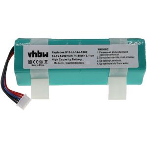 Vhbw - Replacement Battery compatible with Ecovacs Deebot Ozmo T8 Aivi DBX11-11, T8 Aivi Max Power Vacuum Cleaner Home Cleaner (5200mAh, 14.4V,