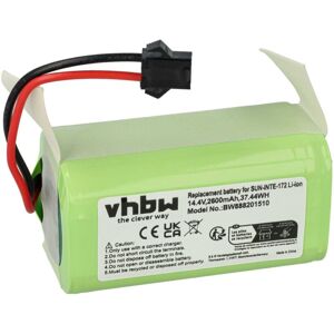 Vhbw - Replacement Battery compatible with Tesvor V300, X500, M1, N1, S3, S6 Turbo, T8, V6 Vacuum Cleaner Home Cleaner (2600mAh, 14.4V, Li-Ion)