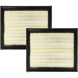 Set 2x Filter compatible with Protool Festool vcp 480 e-m ac, 480 e-l ac, 480 ac Vacuum Cleaner - Main Filter - Vhbw