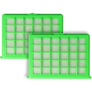 Set 2x Filter compatible with Rowenta 2P0039674 p lv, 3P0048279 p de, 6P0039678 p hu Vacuum Cleaner - hepa Filter, Allergy Filter Fibreglass - Vhbw
