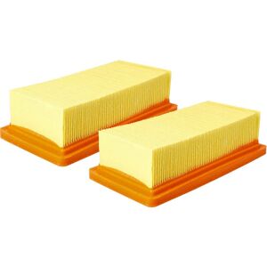 Set 2x Flat-Fold Filter Replacement for Kärcher 6.415-953.0, kfi 7420 for Wet/Dry Vacuum Cleaner - Pleated Filter Element - Vhbw