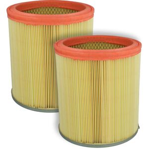 Vhbw - Set 2x Replacement Filters compatible with Rowenta ru 46, ru 45 axd ae Vacuum Cleaner - Cartridge Filter, plastic / filter paper