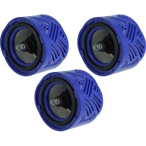 vhbw 3x Filter Replacement for Dyson 966741-01 for Vacuum Cleaner - post-motor HEPA-filter Purple
