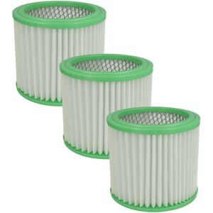 Set 3x Filters Replacement for Einhell 235163001013, aff 18 for Vacuum Cleaner - Cartridge Filter, paper / plastic - Vhbw