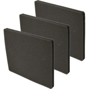 Set 3x Filters Replacement for Electrolux 1180215012 for Vacuum Cleaner - Exhaust Filter (Sponge Filter) Black - Vhbw